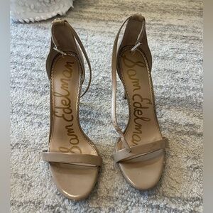 Sam Edelman Nude Patent Pump Heels